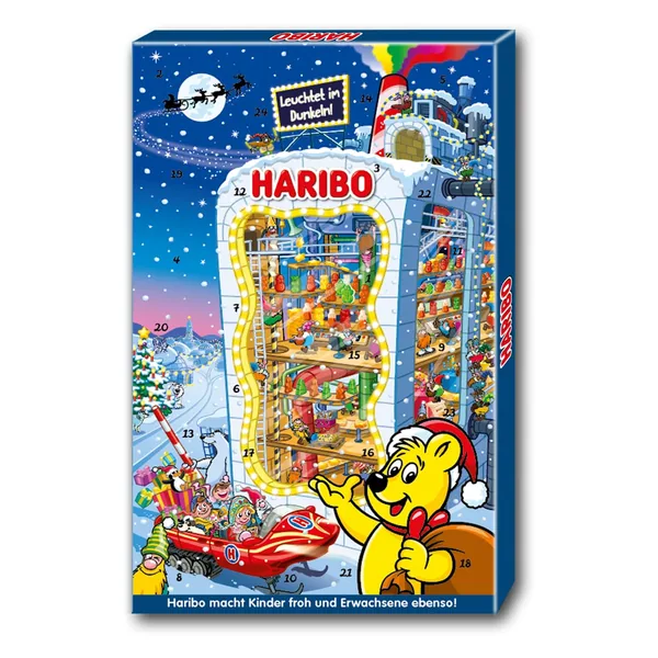 Haribo Adventskalender 2026 mit 24 Mini-Tüten